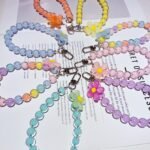 11 Colorful flower acrylic phone charm