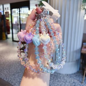 Heart-shaped crown-shaped popular mobile phone charm